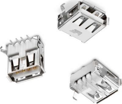 Conector Usb Hembra Tipo A 90º Grados Para Pcb - Imagen 3