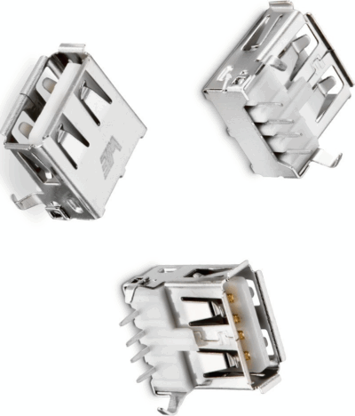 Conector Usb Hembra Tipo A 90º Grados Para Pcb - Imagen 4