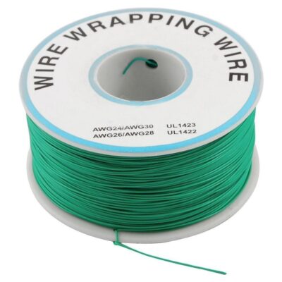 Bobina Cable Hilo Wrapping AWG30 Verde 200m