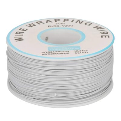 Bobina Cable Hilo Wrapping AWG30 Blanco 200m - Imagen 2