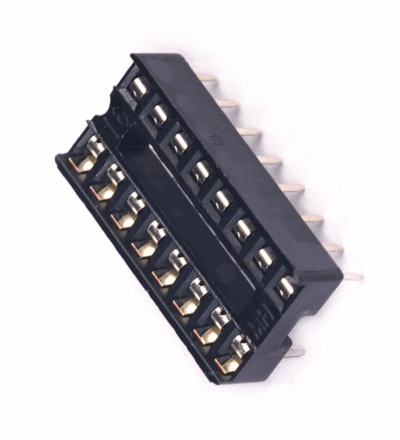 10x Zocalo Integrado 16 Pins Dip 16 Socket Doble Contacto - Imagen 2