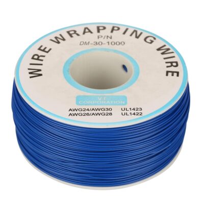Bobina Cable Hilo Wrapping AWG30 Azul 200m