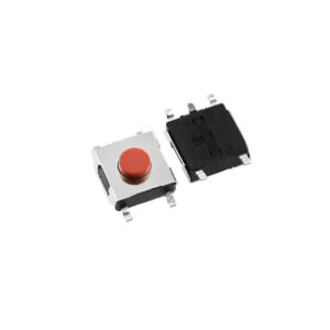 20x Mini pulsador SMD 6.6×2.5 mm tactil pcb rojo
