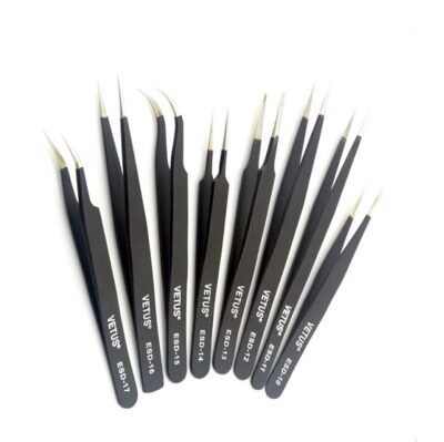 6x Pinzas Antiestatica Vetus Esd-10 11 12 13 14 15 - Imagen 7