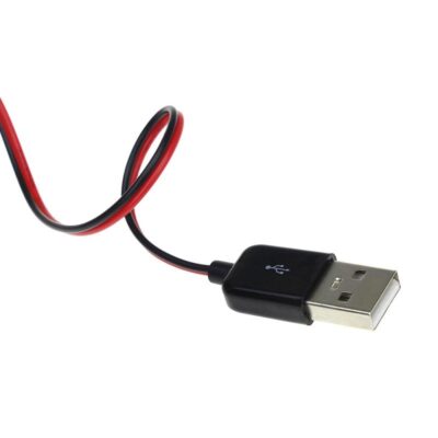 Cable de Alimentación USB-A a Pinzas de Cocodrilo (5V) - Imagen 3