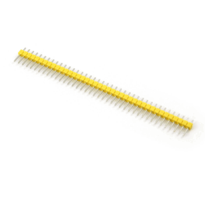 5x Tira Pines De Conexion 1x40 Macho Color Amarillo
