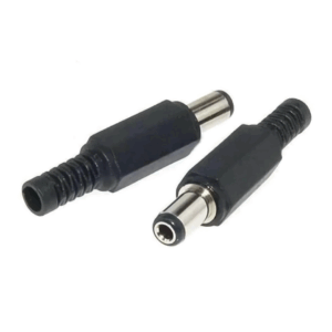 5x CONECTOR ALIMENTACION MACHO DC JACK 5,5MM X 2,5MM