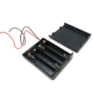 Battery holder portapilas porta pilas 4xAAA con tapa e interruptor