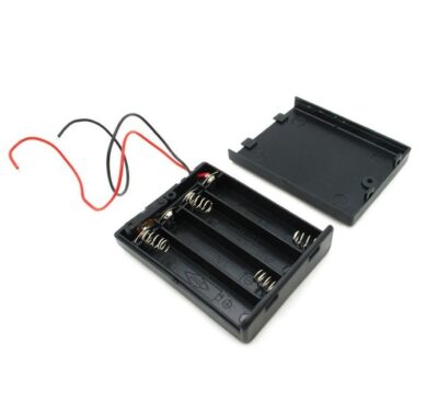 Battery holder portapilas porta pilas 4xAAA con tapa e interruptor