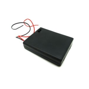 Battery holder portapilas porta pilas 4xAAA con tapa e interruptor
