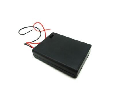 Battery holder portapilas porta pilas 4xAAA con tapa e interruptor - Imagen 2