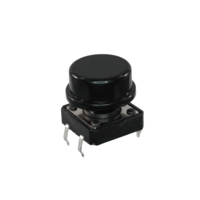 5x Pulsador B3f Tecla Omron Negro 12mm