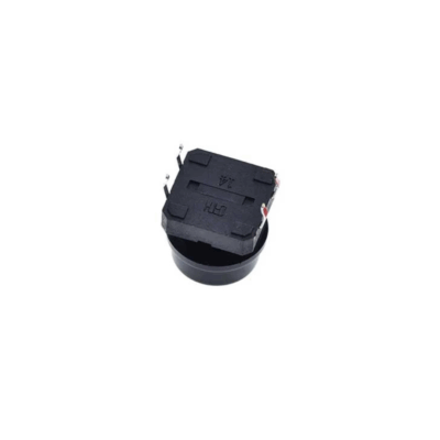 5x Pulsador B3f Tecla Omron Negro 12mm - Imagen 2