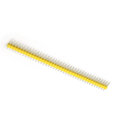 5x Tira Pines De Conexion 1x40 Macho Color Amarillo - Imagen 3
