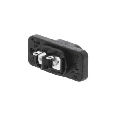 2x Conector Corriente Ac Iec C8 Chasis Macho 2.5a 250v 2 Pines Negro - Imagen 3