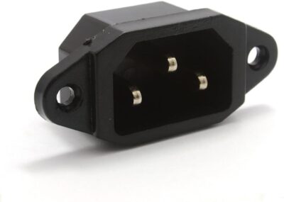 Conector Corriente Ac Iec C14 Chasis Macho 10a 250v 3 Pines