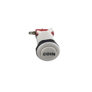 Pulsador Arcade 33mm Blanco COIN concavo