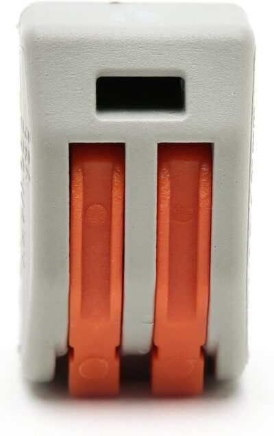 2x Conector Rapido 2 Terminales 32a 4mm 4000v 250v Pines Palanca Wago Pct-212 - Imagen 5
