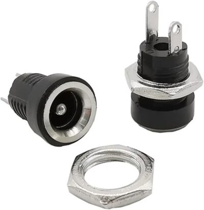 5x Conector alimentación DC hembra 5,5X2,5MM