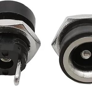 5x Conector alimentación DC hembra 5,5X2,5MM