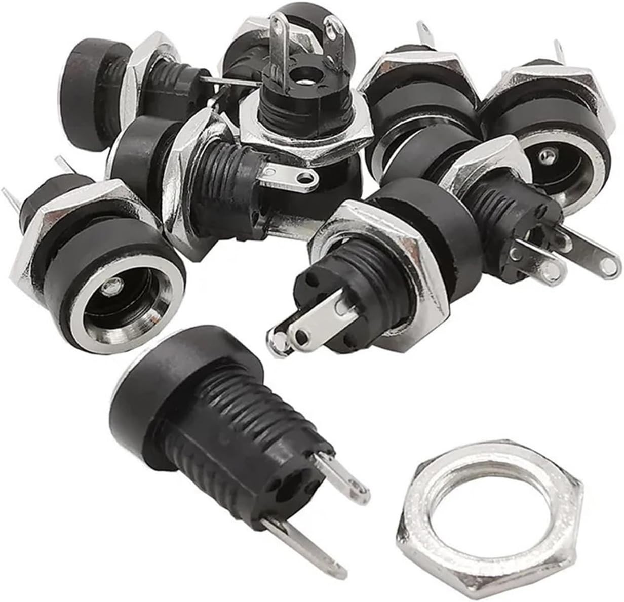 5x Conector alimentación DC hembra 5,5X2,5MM - Imagen 3