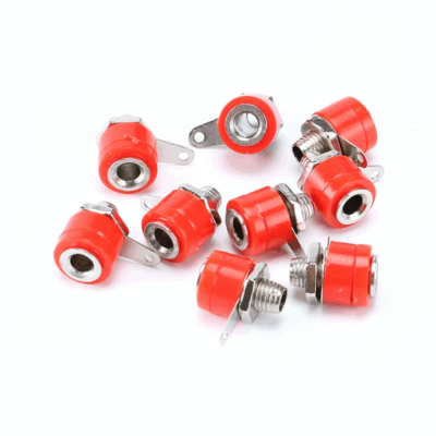 Conector banana hembra 4mm color rojo - Imagen 4