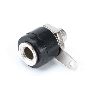 Conector banana hembra 4mm color negro