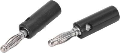 5x Puntas banana negro para multimetro polimetro - Imagen 3