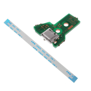 JDS-040 CONECTOR CARGA MANDO PLAY STATION 4 PLACA CORRIENTE MICRO USB PS4 + FLEX 12 pines