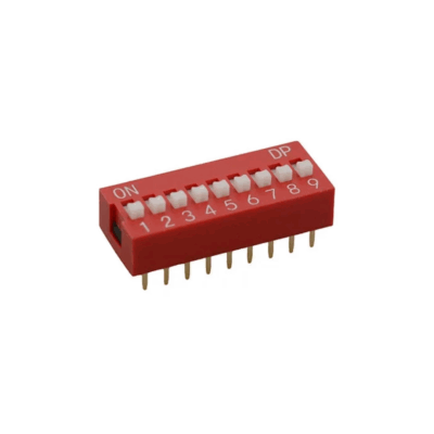3x Interruptor Dip Switch 9 posiciones 9p ON OFF 2.54mm