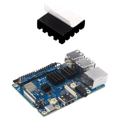 KIT 3 PIEZAS DISIPADOR TERMICO  RASPBERRY PI 4B color NEGRO anodizado con adhesivo - Imagen 3