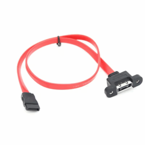 Cable de extensión SATA 7P macho a hembra panel montaje 50 cm