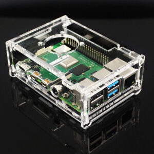 Carcasa transparente acrilica raspberry pi 4 + LCD 3.5″ Tactil