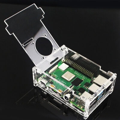Carcasa transparente acrilica raspberry pi 4 + LCD 3.5" Tactil - Imagen 4