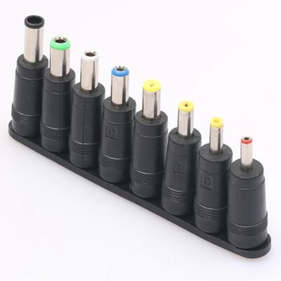 8x adaptador DC para fuente alimentacion cargador portatil