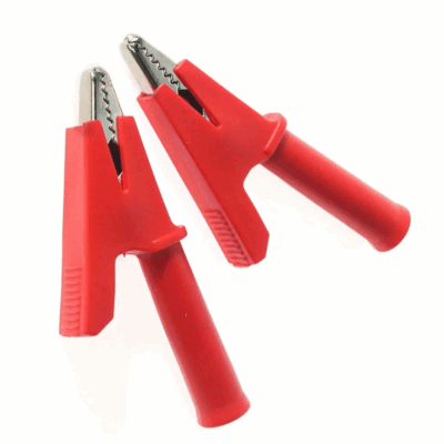 Pinza Cocodrilo Aislada para Conector Banana de 4 mm Rojo - Imagen 4