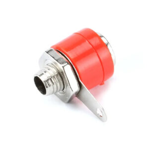 Conector banana hembra 4mm color rojo