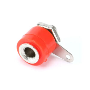 Conector banana hembra 4mm color rojo