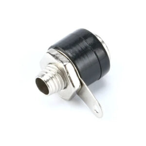 Conector banana hembra 4mm color negro