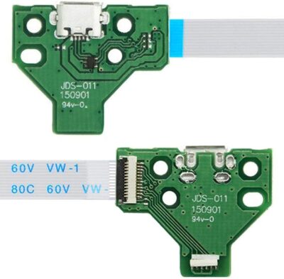 JDS-011 CONECTOR CARGA MANDO PLAY STATION 4 PLACA CORRIENTE MICRO USB PS4 + FLEX 12 pines