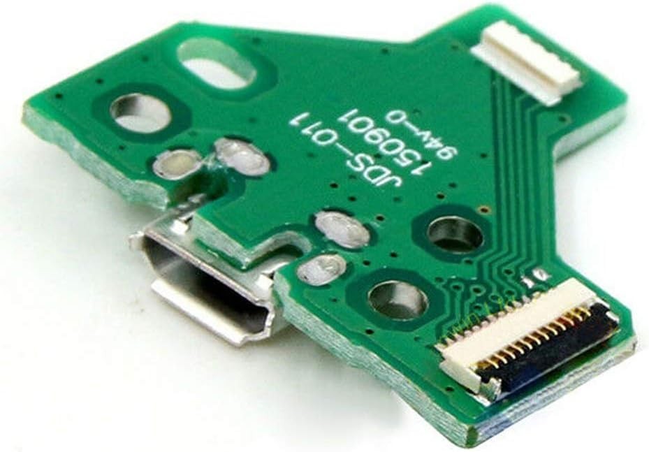 JDS-011 CONECTOR CARGA MANDO PLAY STATION 4 PLACA CORRIENTE MICRO USB PS4 + FLEX 12 pines - Imagen 3