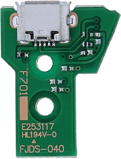 JDS-040 CONECTOR CARGA MANDO PLAY STATION 4 PLACA CORRIENTE MICRO USB PS4 + FLEX 12 pines - Imagen 4
