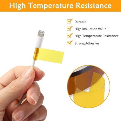 Cinta Termica Kapton 20mm Tape Temperature Resistant Polyimide 3D Printer - Imagen 5