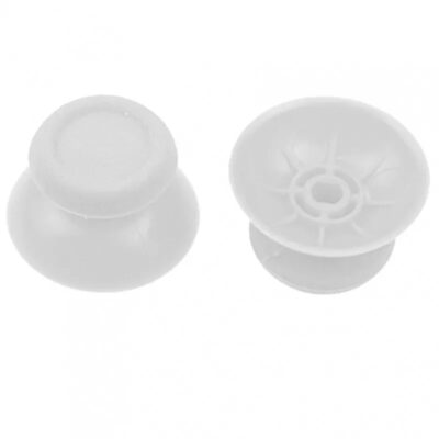 2x JOYSTICK PS4 PLAYSTATION 4 ANALOGICO MANDO THUMB STICK BOTONES R3 L3 BLANCO