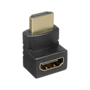 HDMI Angulo Recto Adaptador Macho A Hembra 270 Grados Dorado para PS3 PS4 Xbox