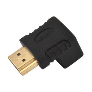 HDMI Angulo Recto Adaptador Macho A Hembra 270 Grados Dorado para PS3 PS4 Xbox