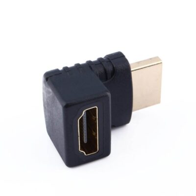 HDMI Angulo Recto Adaptador Macho A Hembra 270 Grados Dorado para PS3 PS4 Xbox - Imagen 3