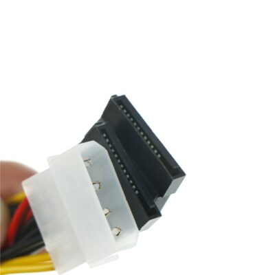 IDE de 4 pines macho a 2 puerto 15 Pin SATA hembra SATA Y divisor - Imagen 2