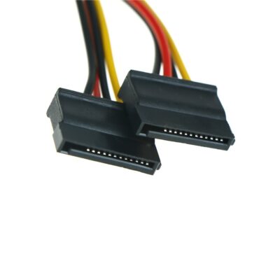 IDE de 4 pines macho a 2 puerto 15 Pin SATA hembra SATA Y divisor - Imagen 3