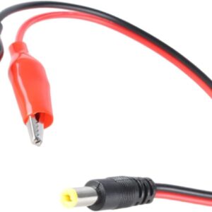 Conector Jack de voltaje CC DC macho 5,5*2,1mm a Cable Clip pinzas cocodrilo